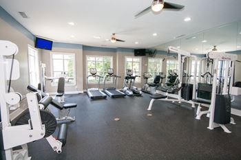 Fitness Center With Updated Equipment at Villas at Hampton, Georgia